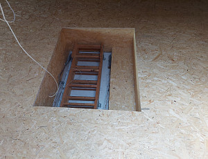 Zateplení stropu a zhotovení podlahy půdy